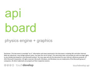 api board - TouchDevelop