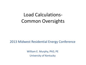 Load Calculations- Deviations from Expectations