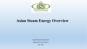 Why Oman? - Asian Steam Energy
