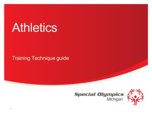 Athletics Technique - Special Olympics Michigan