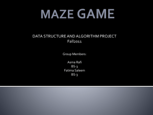 MAZE_GAME_pres - CSE246DataStructureFall2010