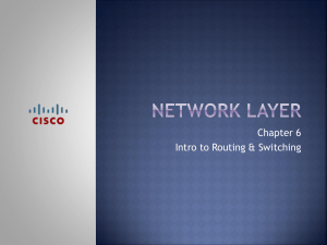 Chapter 6 Network Layer