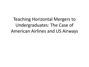 Teaching Horizontal Mergers to Undergraduates: The
