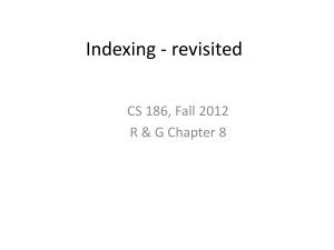 Indexing - revisited