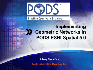 Implementing Geometric Networks in PODS ESRI Spatial 5.0