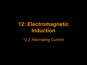 12: Electromagnetic Induction - SJHS-IB