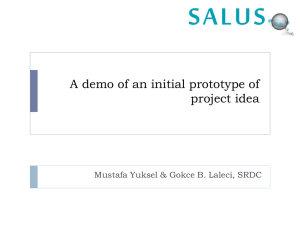 SALUS Initial Prototype Presentation