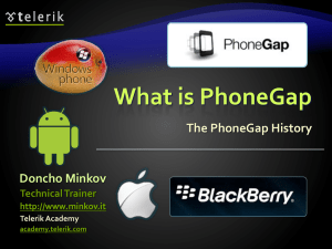 PhoneGap - mobile