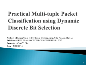 Practical Multi-tuple Packet Classification using Dynamic Discrete
