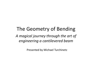 The Geometry of Bending - Department of Applied Mathematics