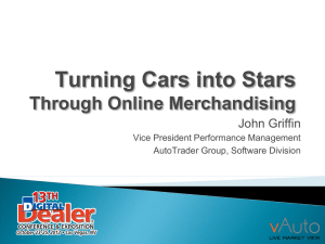 Turning Cars into Stars Through Online Merchandising