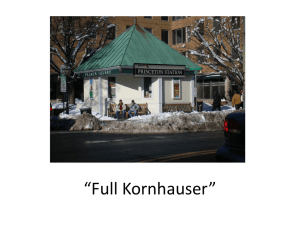 “Full Kornhauser” Issues