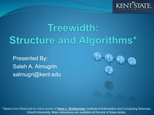 Treewidth - Kent State University