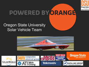 6.1 Solar Car Dimensions - Oregon State University