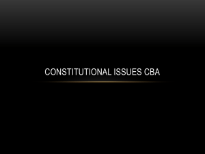 Constitutional Issues PPT