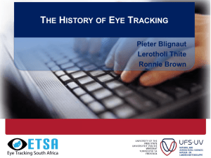 History of eye tracking