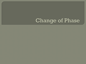 Change of Phase