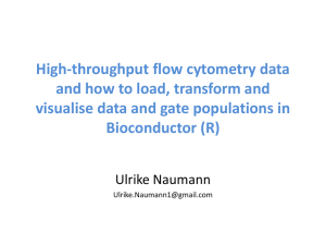 High-thoughput/flow cytometry data and how to load