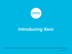 Introducing Xero - BMRG Advisory Program