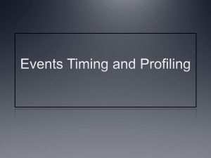 Timing and Profiling - Electrical & Computer Engineering