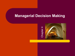 Decision Making - KES Shroff College