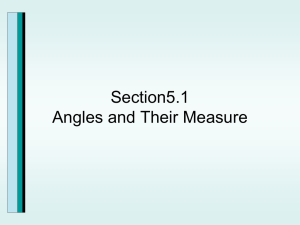 5.1_Angles and Radian Measure