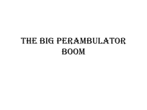 THE BIG PERAMBULATOR BOOM