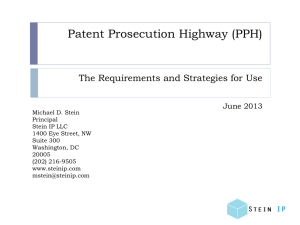 The Patent Prosecution Highway