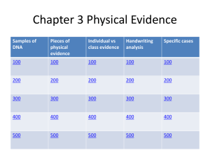 Chapter 3 Physical Evidence