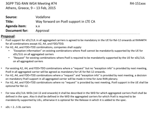 R4-151xxx Way forward on Pcell support in LTE CA
