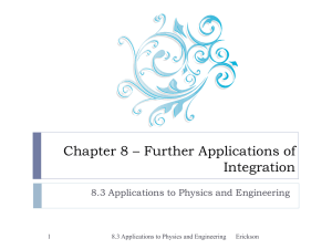 8.3 Apps to Physics and Engineering