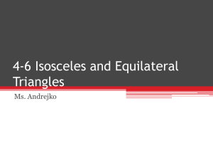 4-5 Isosceles and Equilateral Triangles