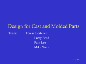 Design for Cast and Molded Parts