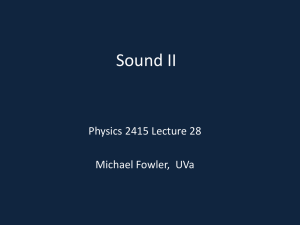 Sound II - Galileo and Einstein