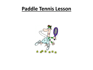 Paddle Tennis - DataSchool.Org