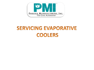 When replacing blower wheel assembly on installed coolers that