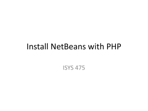 Install NetBeans with PHP