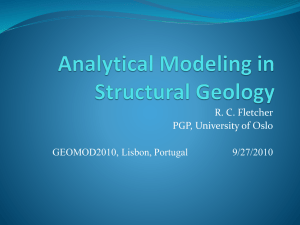 Analytical Modeling in Structural Geology