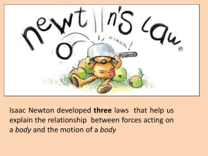 Newtons Laws and projectile motion