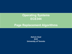 Page Replacement - University of Toronto