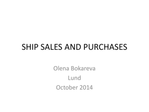 SHIP SALES AND PURCHASES