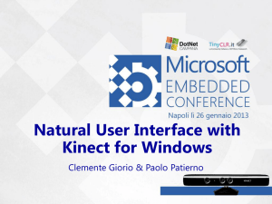 Natural User Interface with Kinect for Windows