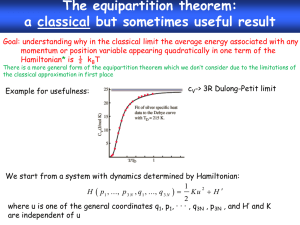 Equipartition theorem