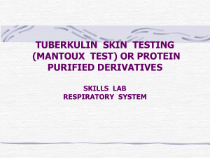 tuberkulin skin testing