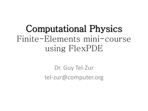 Computational Physics Finite-Elements mini