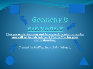 Geometry is everywhere