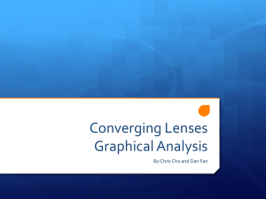 Converging Lenses Graphical Analysis