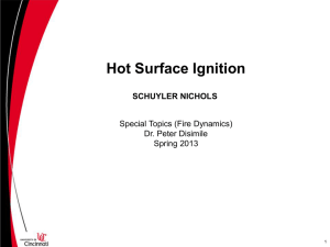 Hot Surface Ignition SCHUYLER NICHOLS