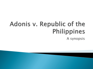 Adonis v. Republic of the Philippines