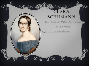 Clara Schumann - CLJ`s e